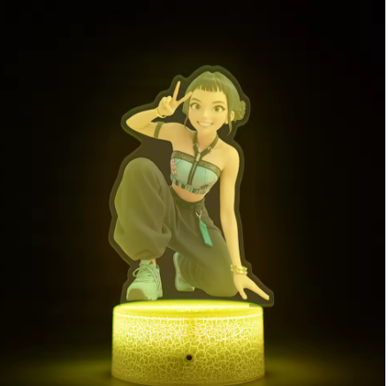 K-POP chasseurs de démons Kawaii Zoe Mira Rumi Saja garçons Superstar lumière monochrome télécommande 16 couleurs lumière veilleuse