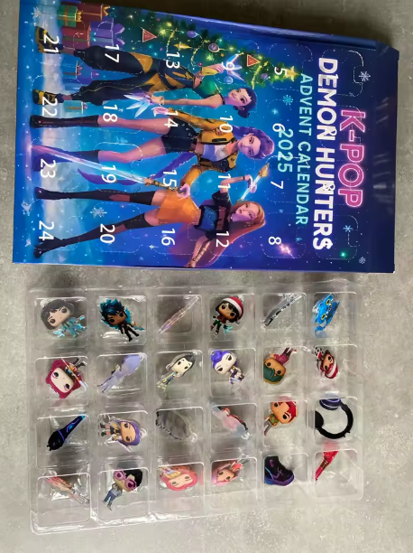 Calendriers l'avent Kpop, chasseurs de démons, décoration de bureau, cadeaux de noël pour enfants, 2025