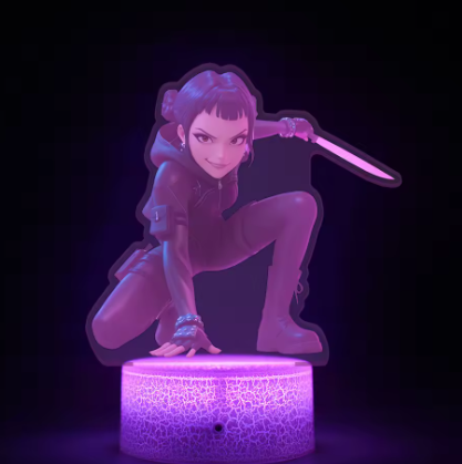 K-POP chasseurs de démons Kawaii Zoe Mira Rumi Saja garçons Superstar lumière monochrome télécommande 16 couleurs lumière veilleuse